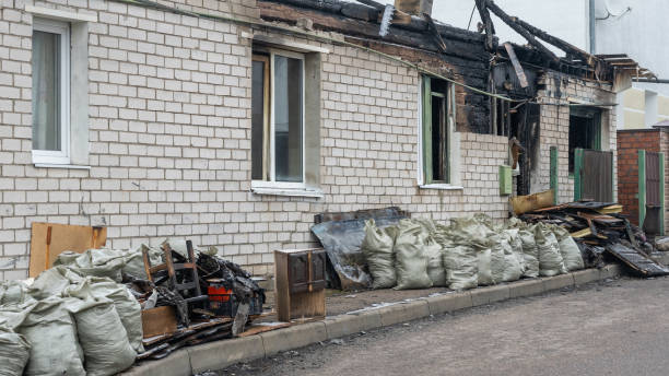 Professional Emergency Fire Cleanup technician working in Lebanon, OH